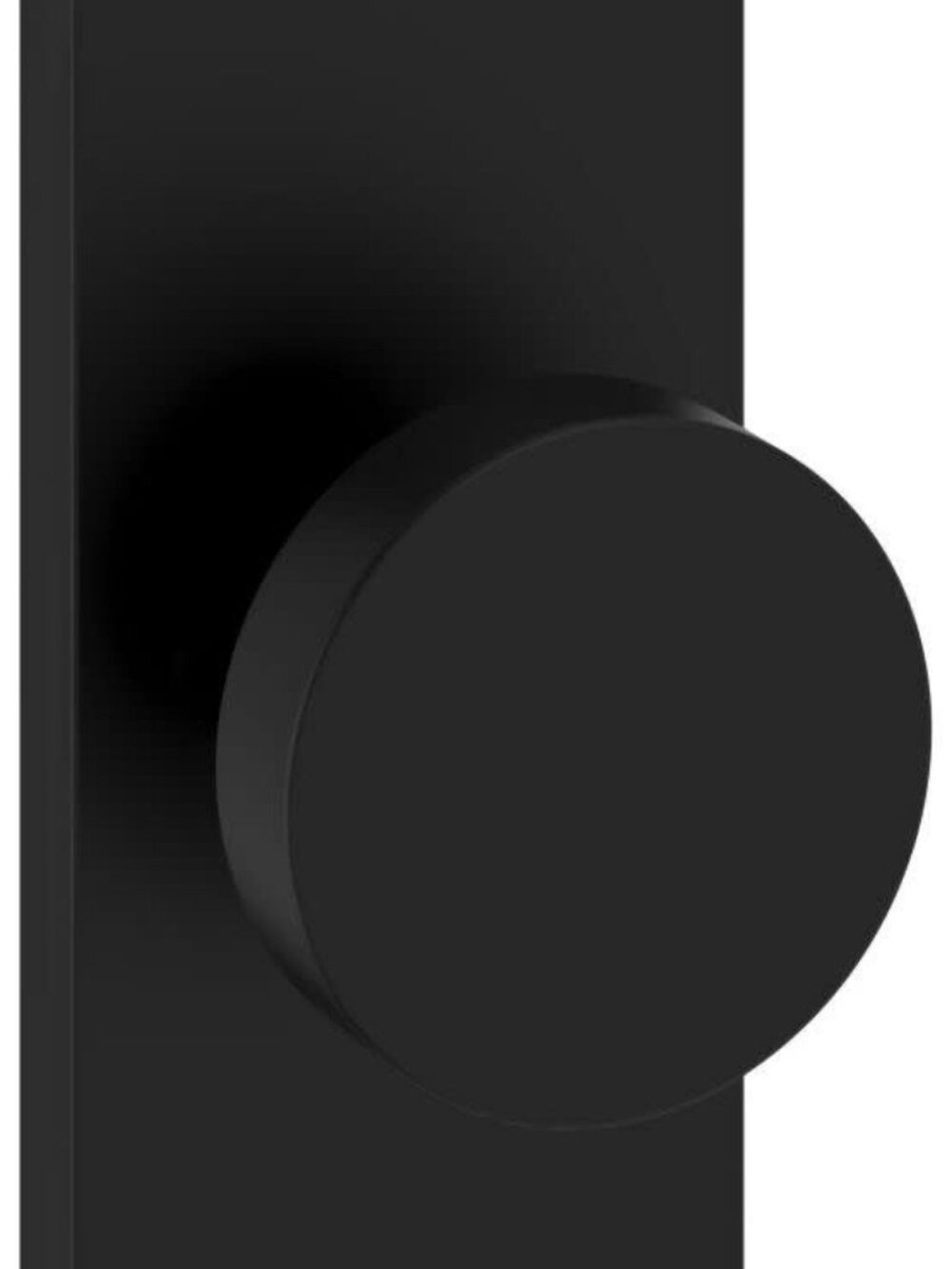 Baldwin PV.CON.CFR Contemporary Privacy Door Knob Set with 5 Inch Rectangle Rose